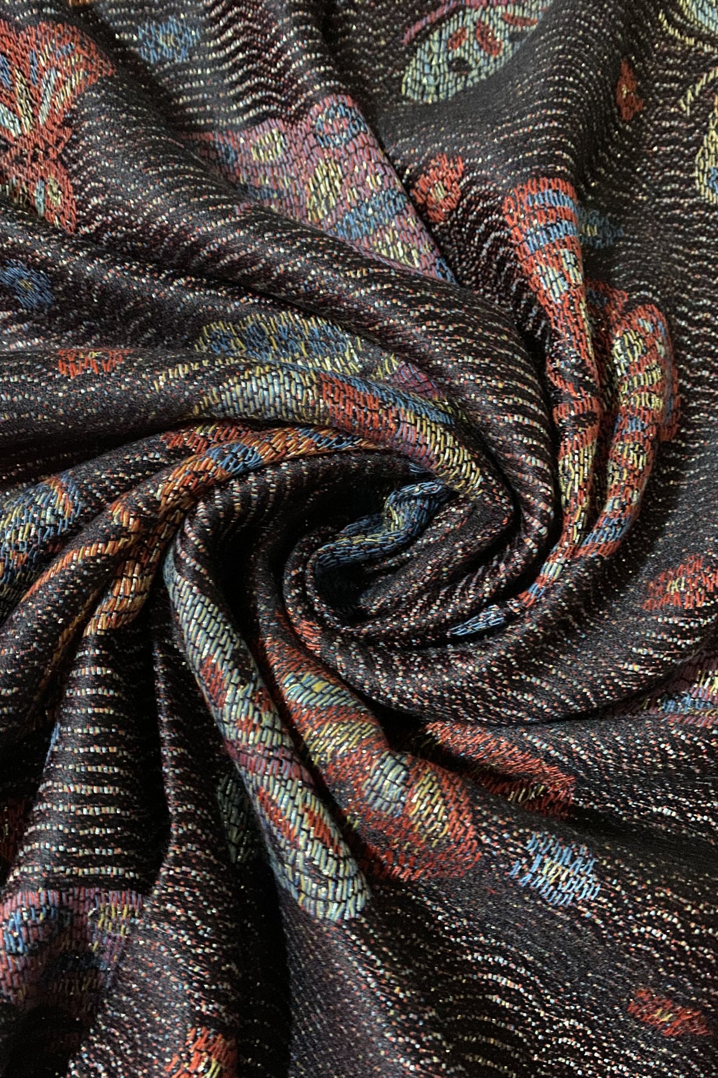 100% Prawdziwy kaszmirowy szal Pashmina, 70 cm x 180 cm, wzorzyste motyle