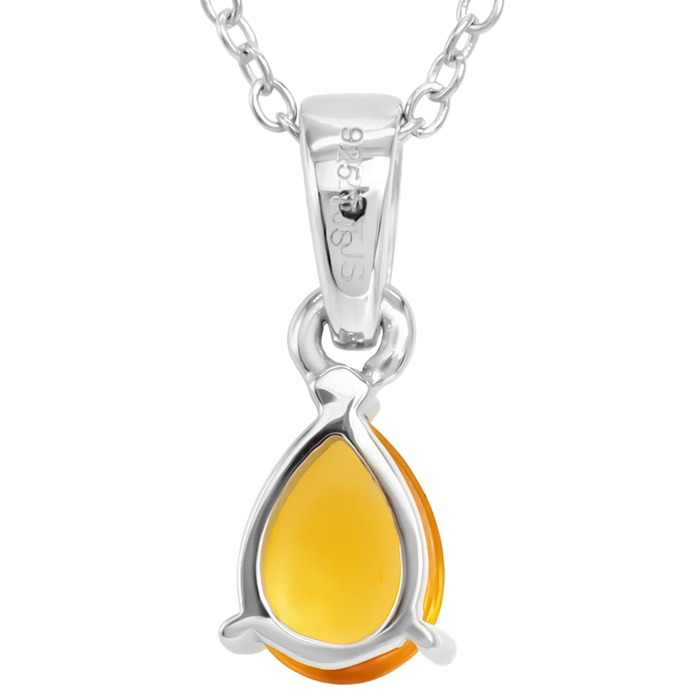 Zawieszka ze srebra próba 925 z kwarcem toskańskim