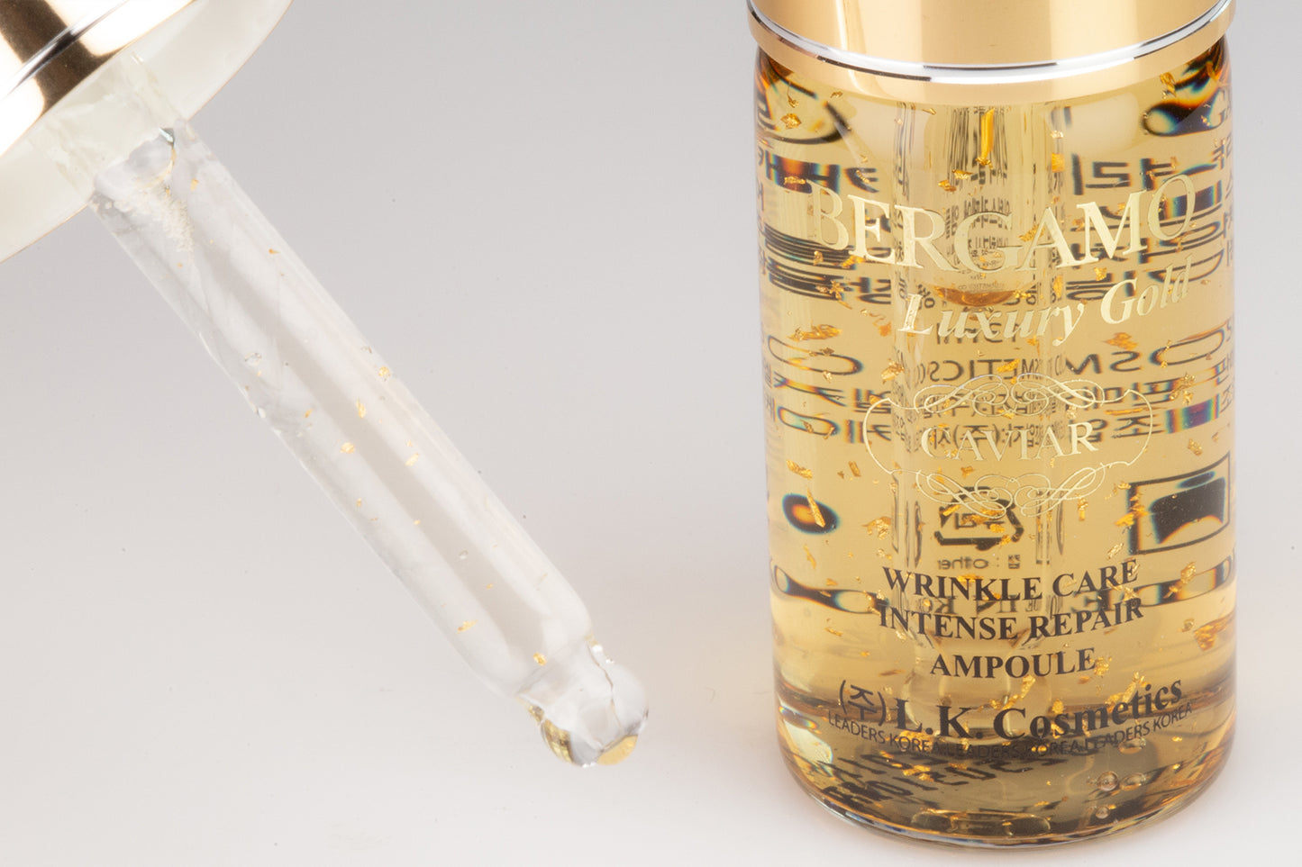 BERGAMO LUXORY GOLD Kolagen i Kawior 4 szt. Zestaw Ampułek, 13 ml x 4