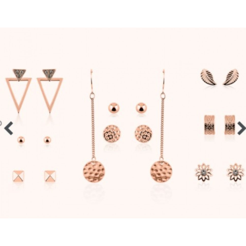 Zestaw 9 par kolczyków Pierre Cardin