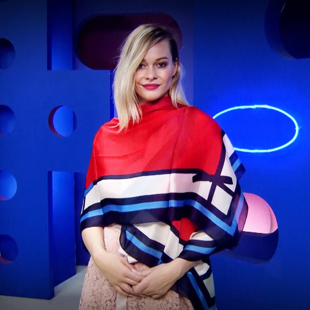 100% prawdziwy jedwabny szal, 90 cm x 180 cm, czerwony