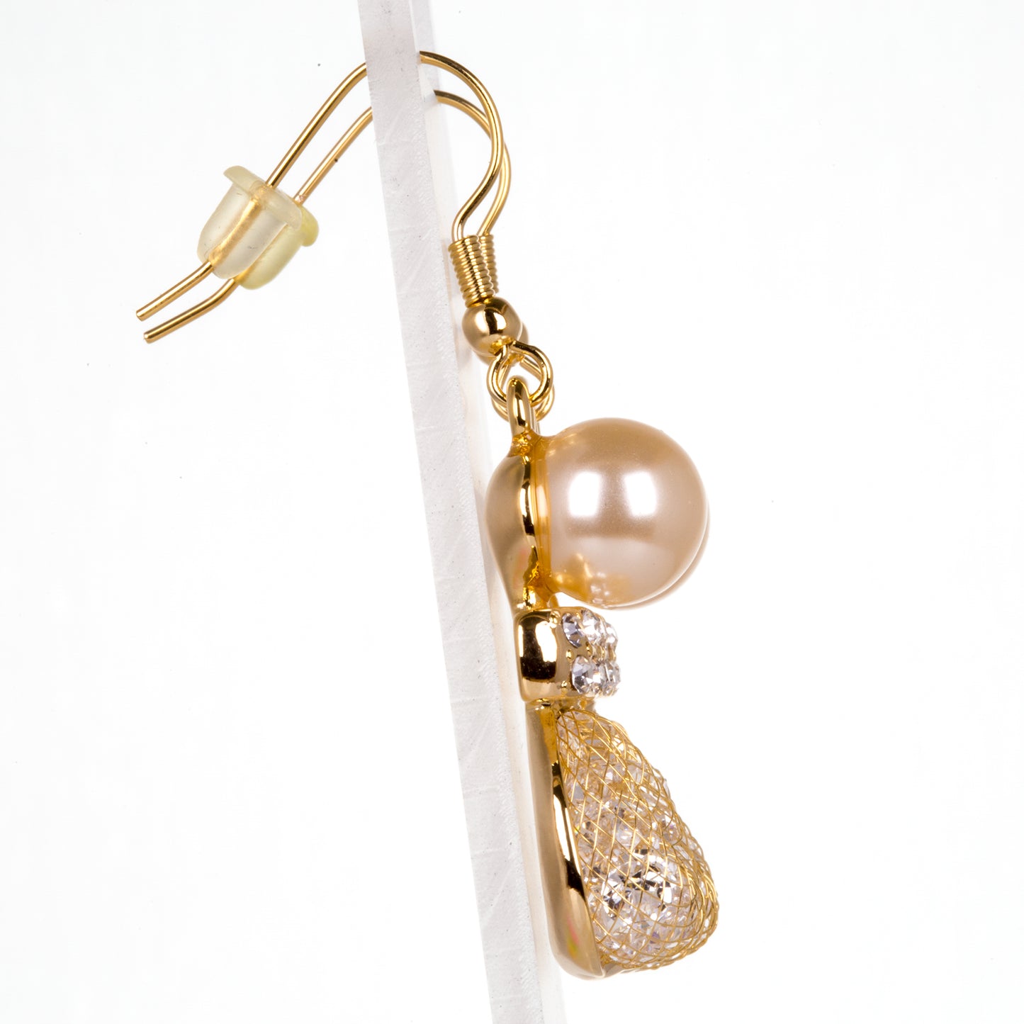 Zestaw pozłacane z białym kryształem emporia®