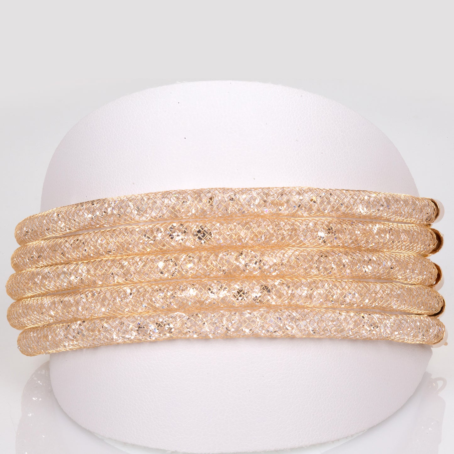 Zestaw pozłacane z białym kryształem emporia®