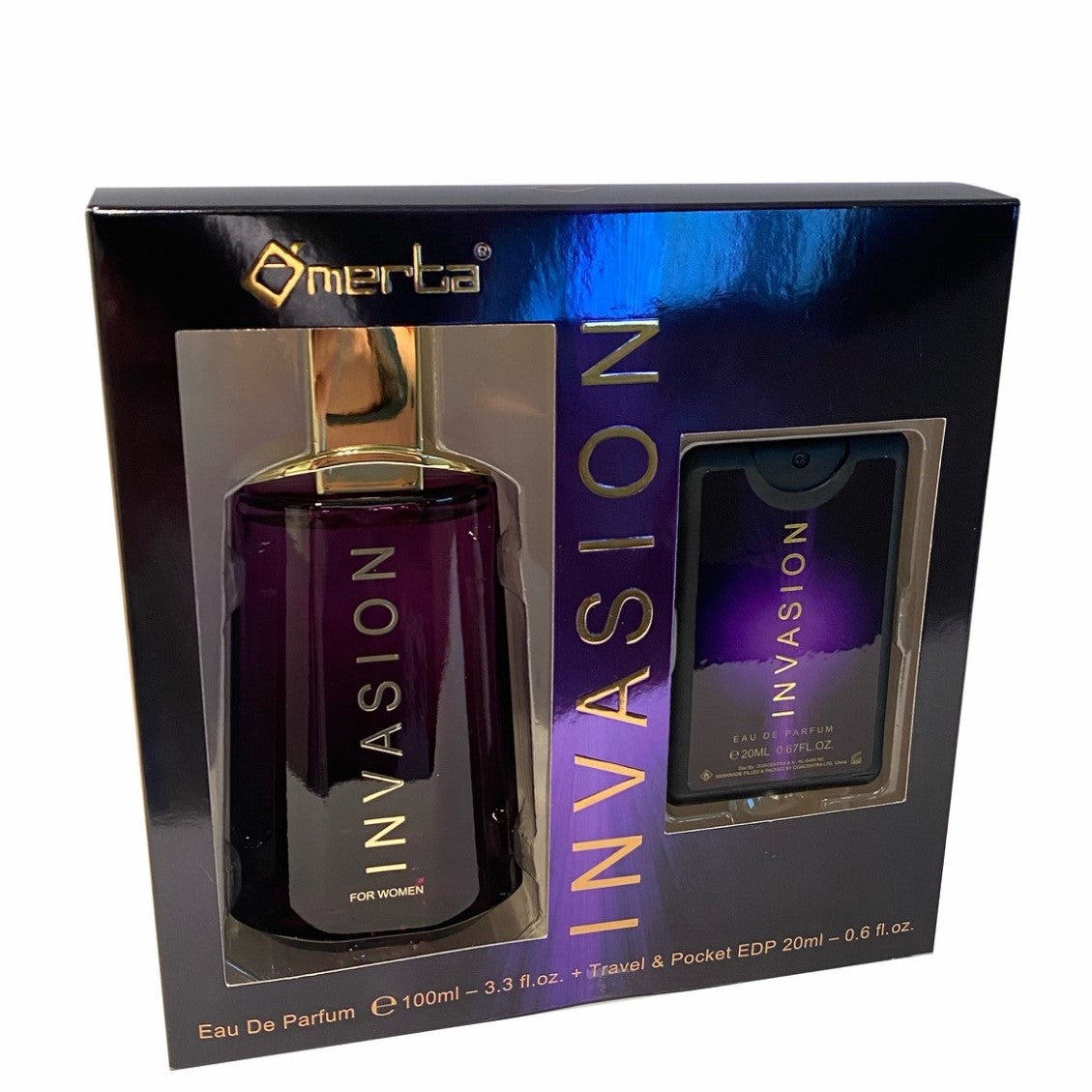 100 ml + 20 ml wody perfumowanej "INVASION" Kwiatowy zapach dla kobiet