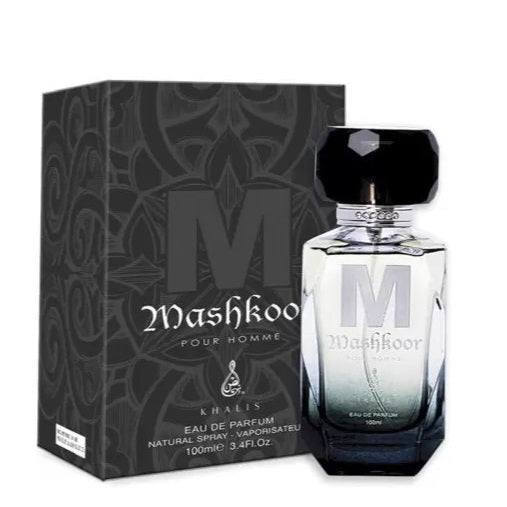 100 ml wody perfumowanej MASHKOOR Pikantny drzewno-skórzany zapach dla mężczyzn