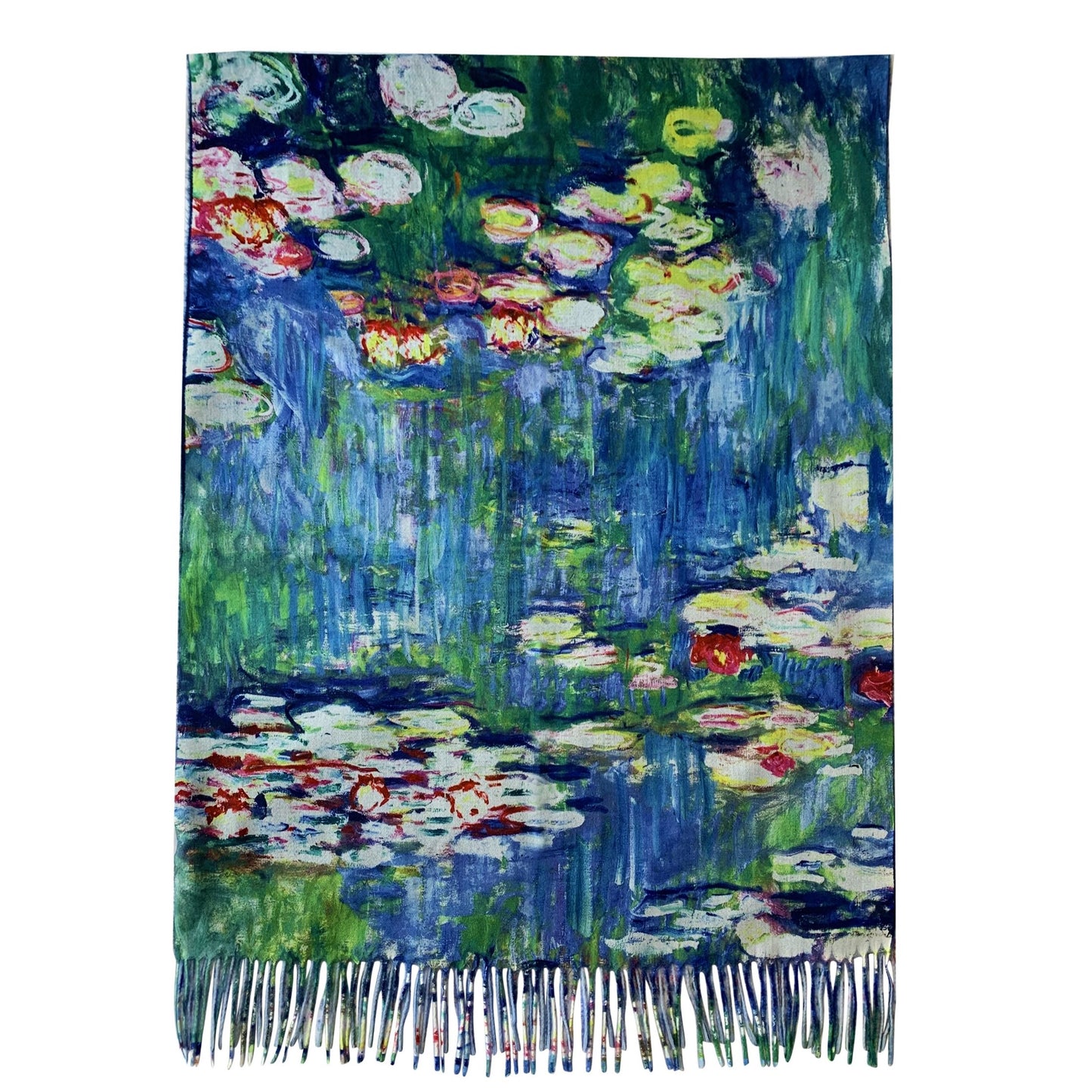 Wełniany szal, 70cm x 180cm, Monet-Water Lilies Painting