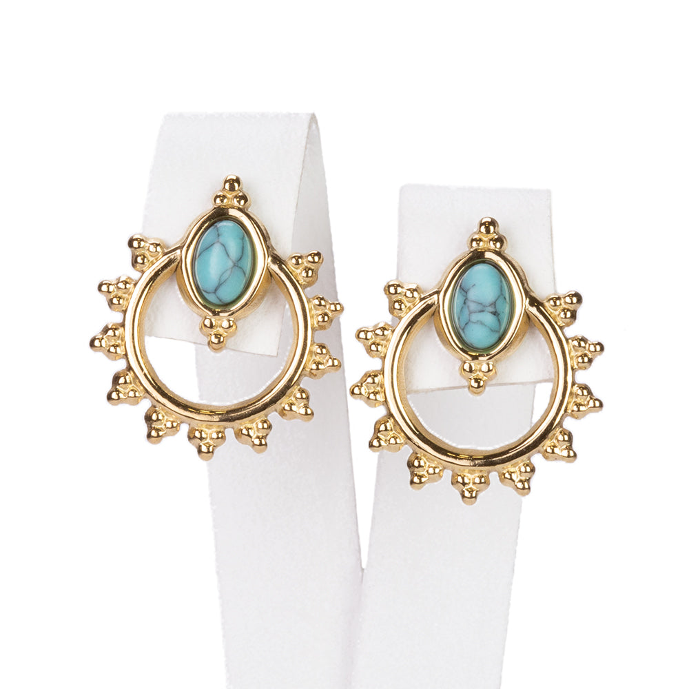 Zestaw pozłacane z perskim turkusem