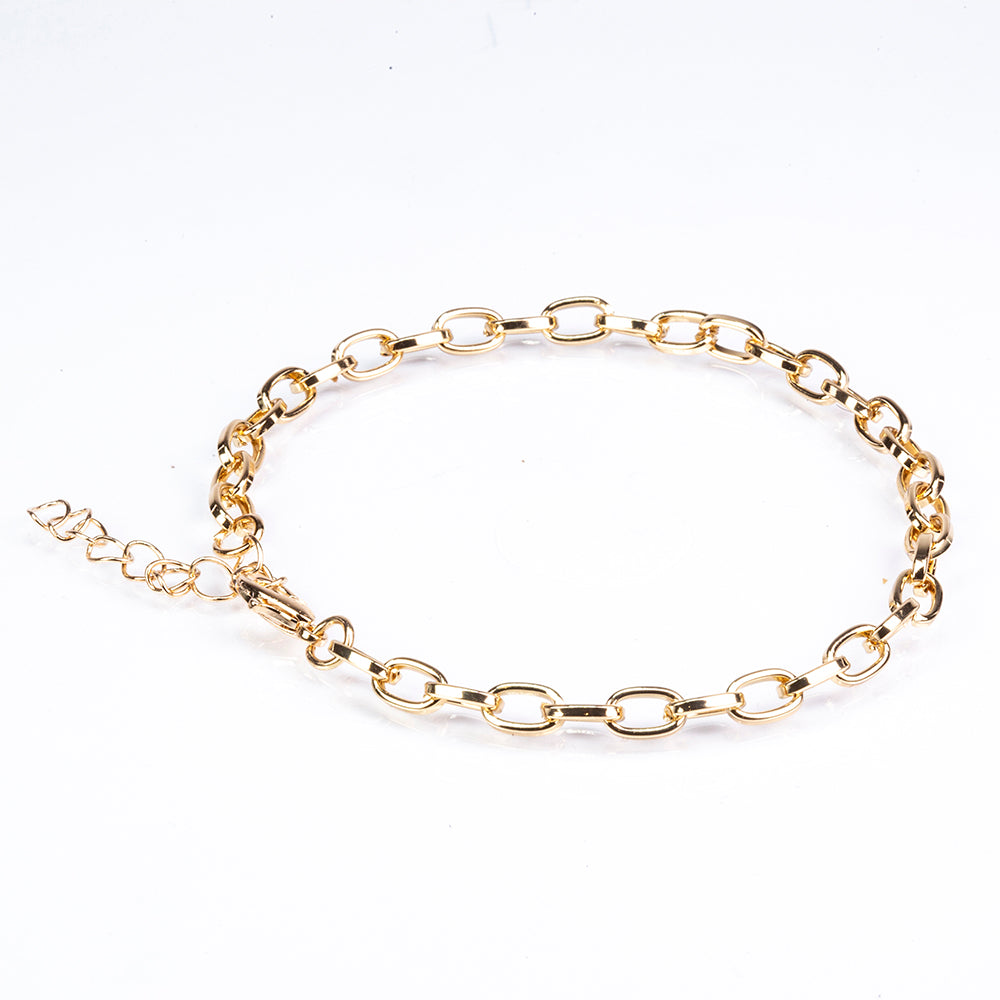 Zestaw pozłacane emaliowany i zielonym kryształem emporia® ( Bransoletka )