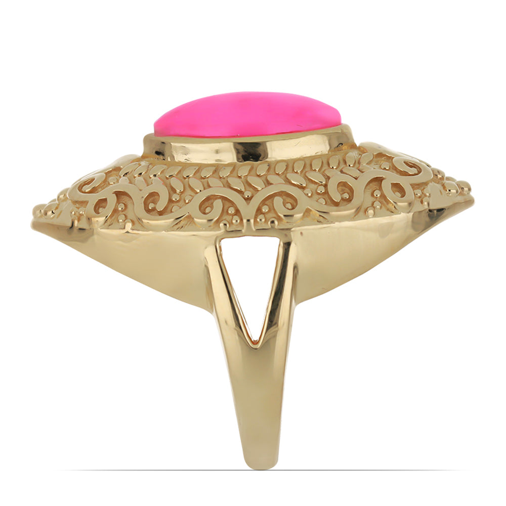 Pierścionek srebrny pozłacany