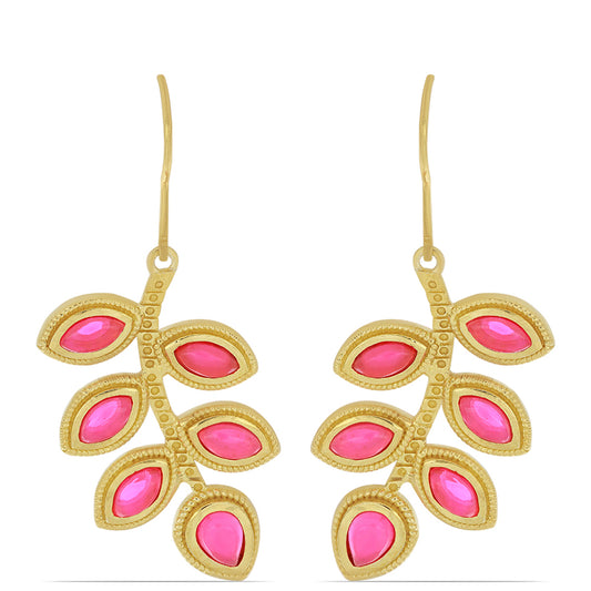 Kolczyki srebrne pozłacane