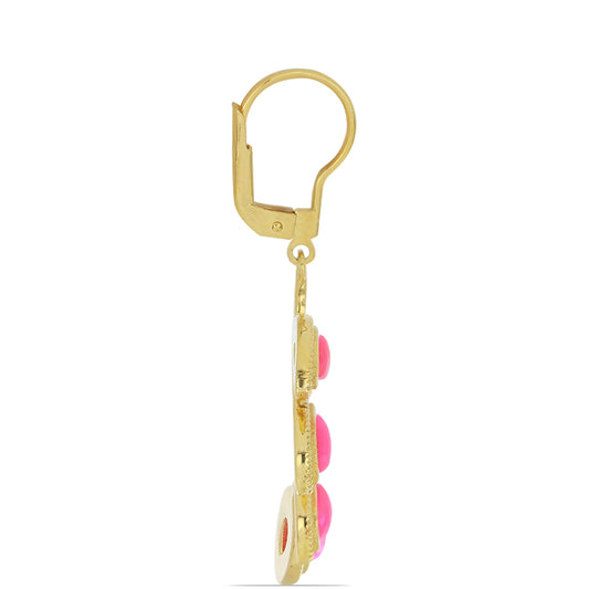 Kolczyki srebrne pozłacane