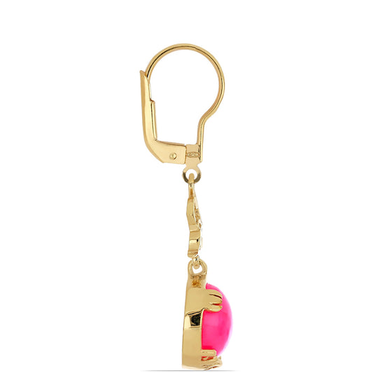 Kolczyki srebrne pozłacane