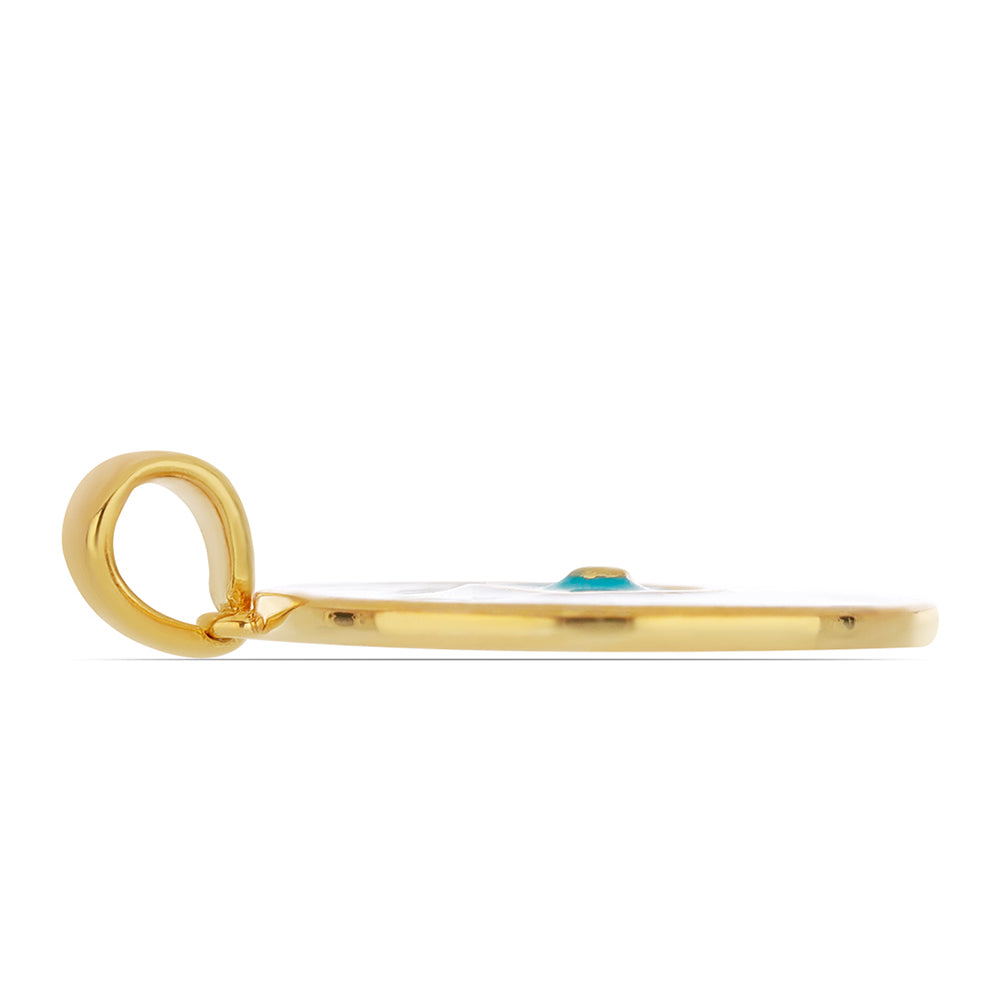 Zawieszka srebrna pozłacana emaliowany