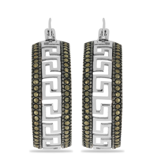 Kolczyki ze srebra próbe 925 z austriackim markazytem