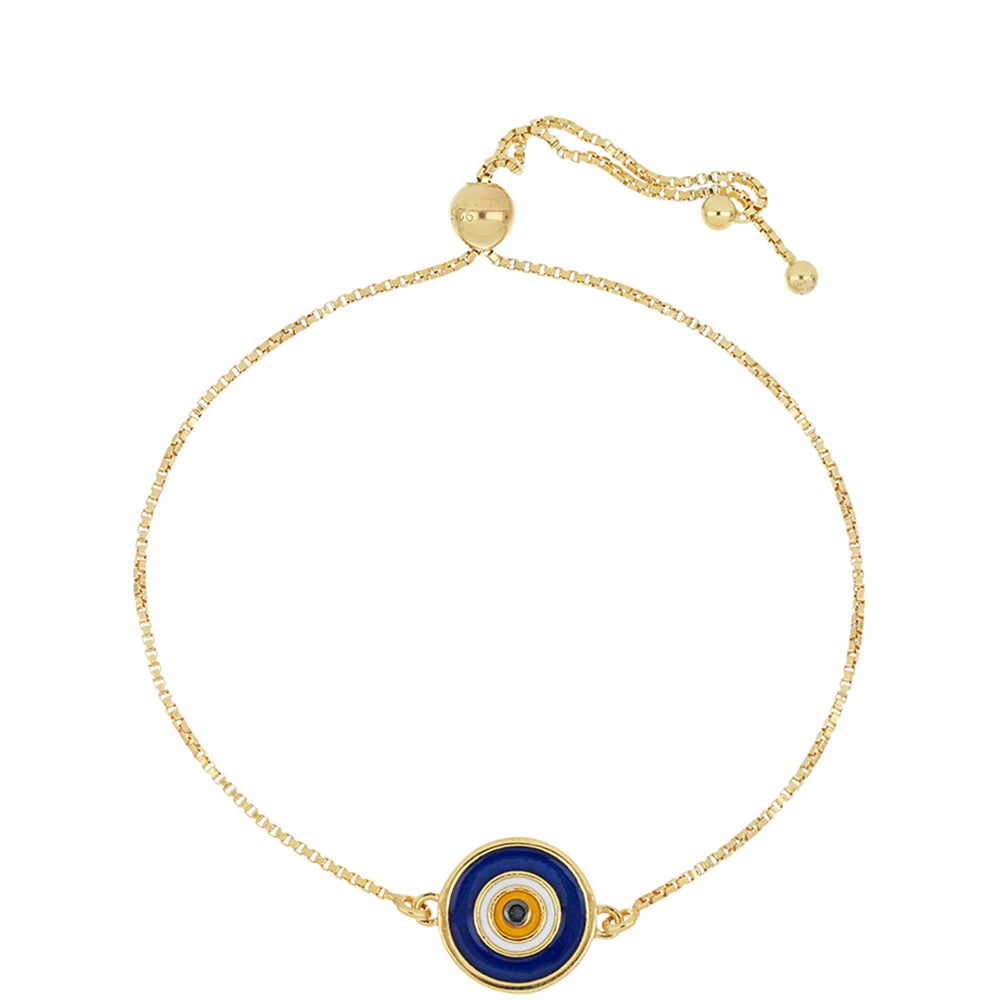 Bransoletka srebrna pozłacana emaliowany i czarnym spinelem