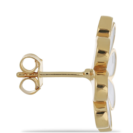 Kolczyki srebrne pozłacane emaliowany