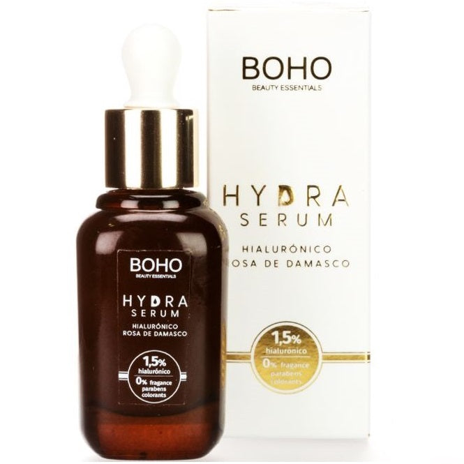 BOHO HydraSerum Serum do twarzy z 4 cząsteczkami kwasu hialuronowego o różnej wielkości, 30 ml