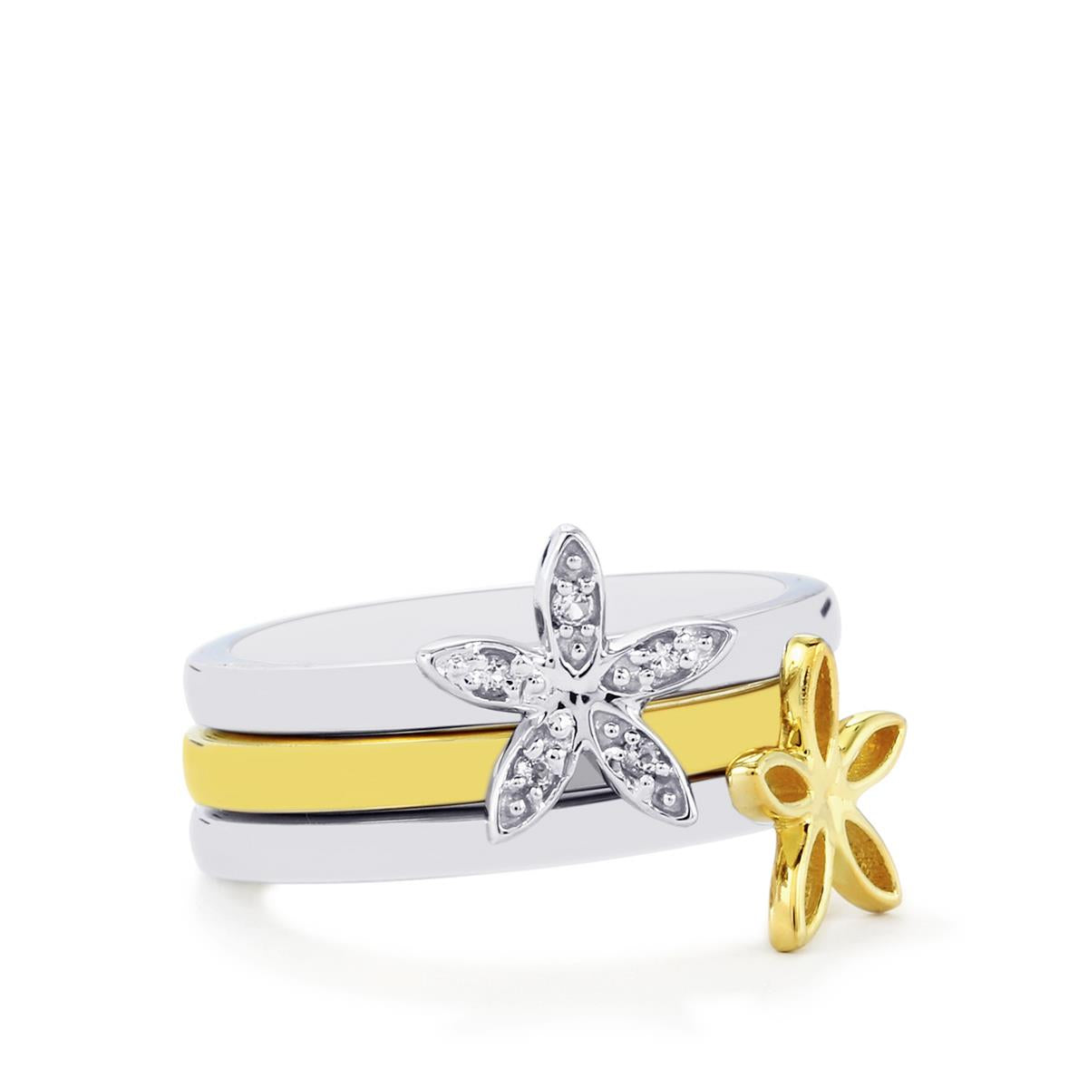 Zestaw ze srebra próbe 925 z białym topazem ( Pierścionek )