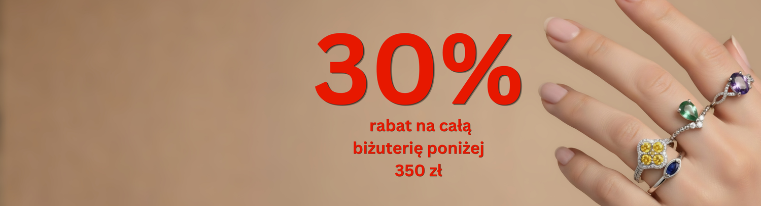 Biżuteria poniżej 350 zł – teraz z 30% rabatem