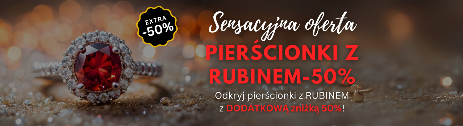 Pierścionki z rubinem
