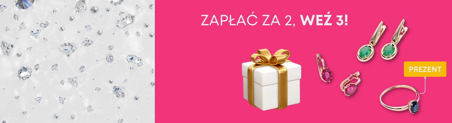 2+1 🎁 Biżuteria z kamieniami szlachetnymi