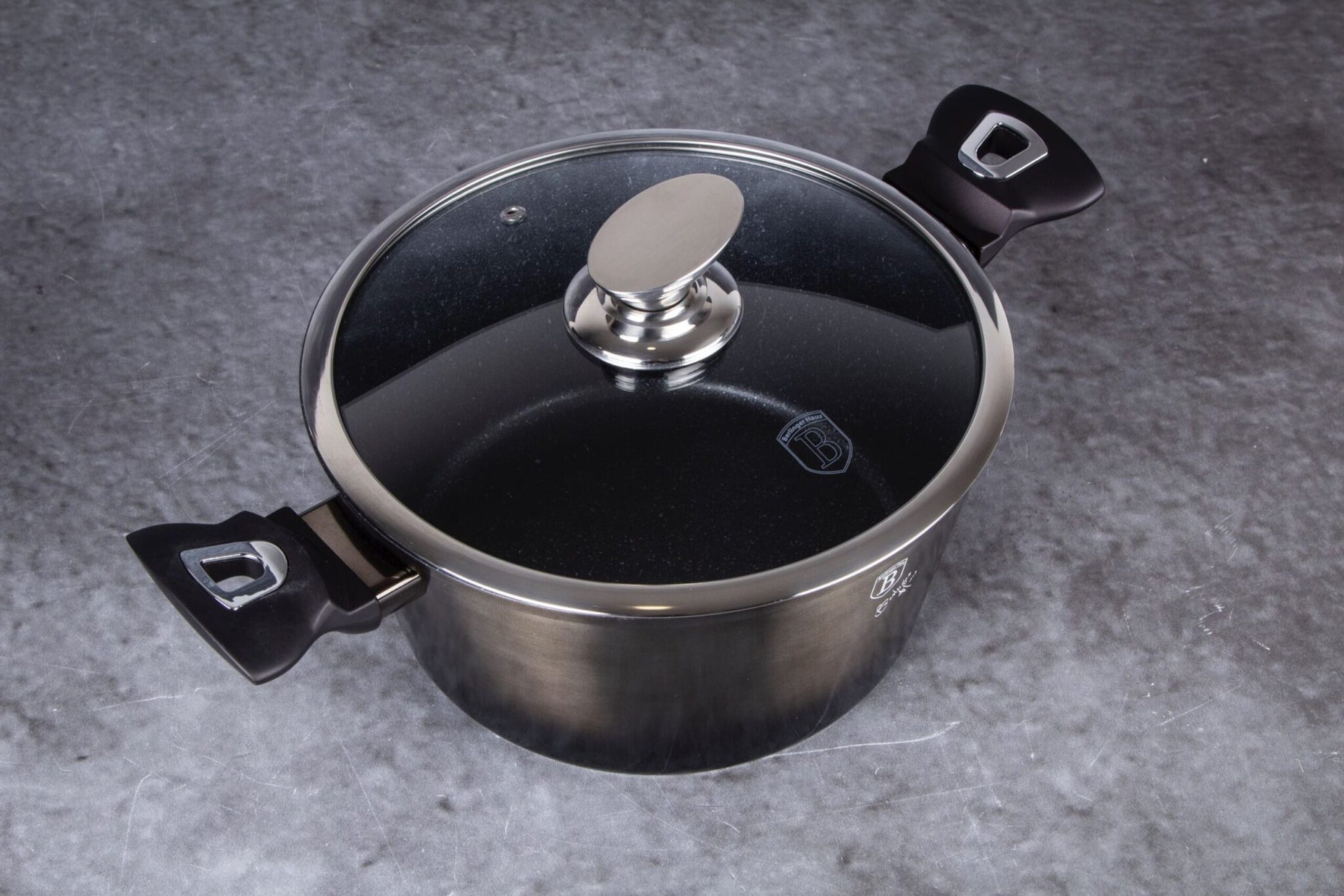Berlinger Haus Metallic Line Shiny Black Edition Zapiekanka z pokrywką (4,1 L) 4 
