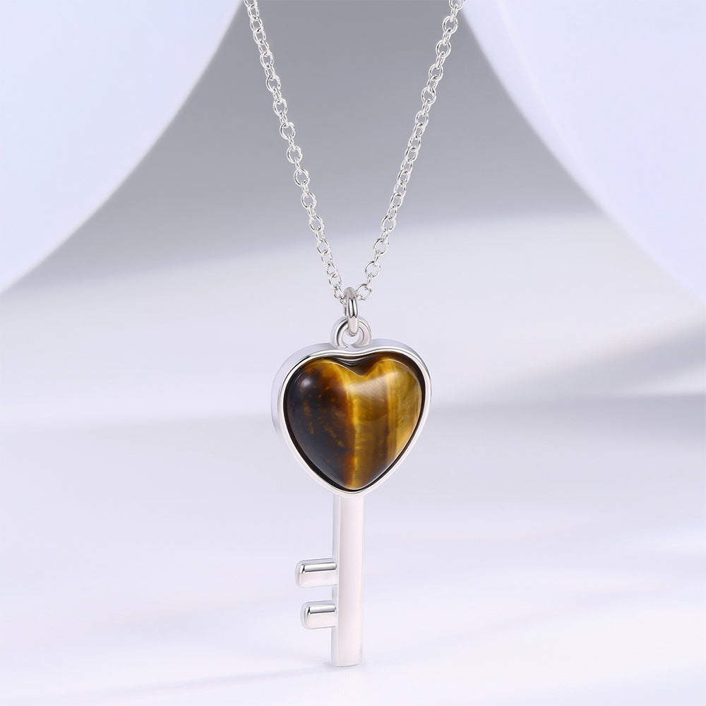 Naszyjnik pozłacany z brązowym kryształem emporia® 1 