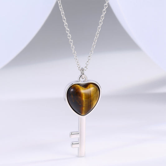 Naszyjnik pozłacany z brązowym kryształem emporia®