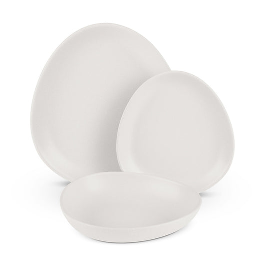 Zestaw obiadowy Berlinger Haus,  18 elementów – w kolorze matowego kremu