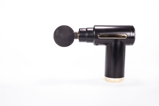 Mini pistolet do masażu głębokiego tkanek z 4 końcówkami masującymi