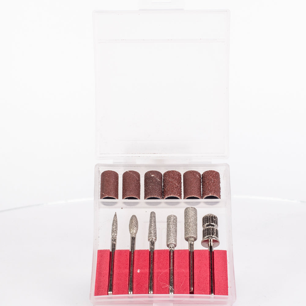 Emporia Beauty Nail Professional Pilnik do paznokci z wymiennymi główkami – różowy 7 