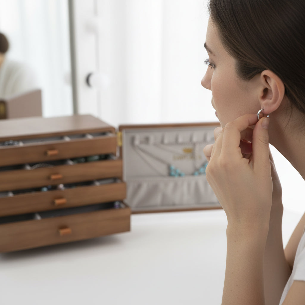 Mini komoda z organizerem na biżuterię Emporia z wieloma szufladami 5 