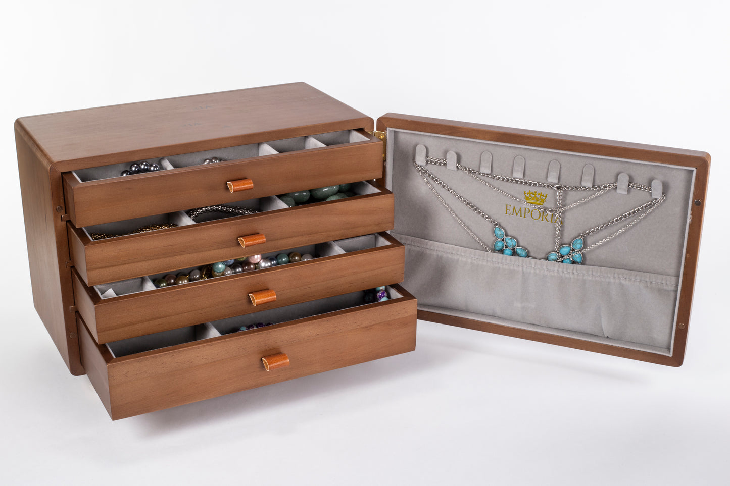Mini komoda z organizerem na biżuterię Emporia z wieloma szufladami