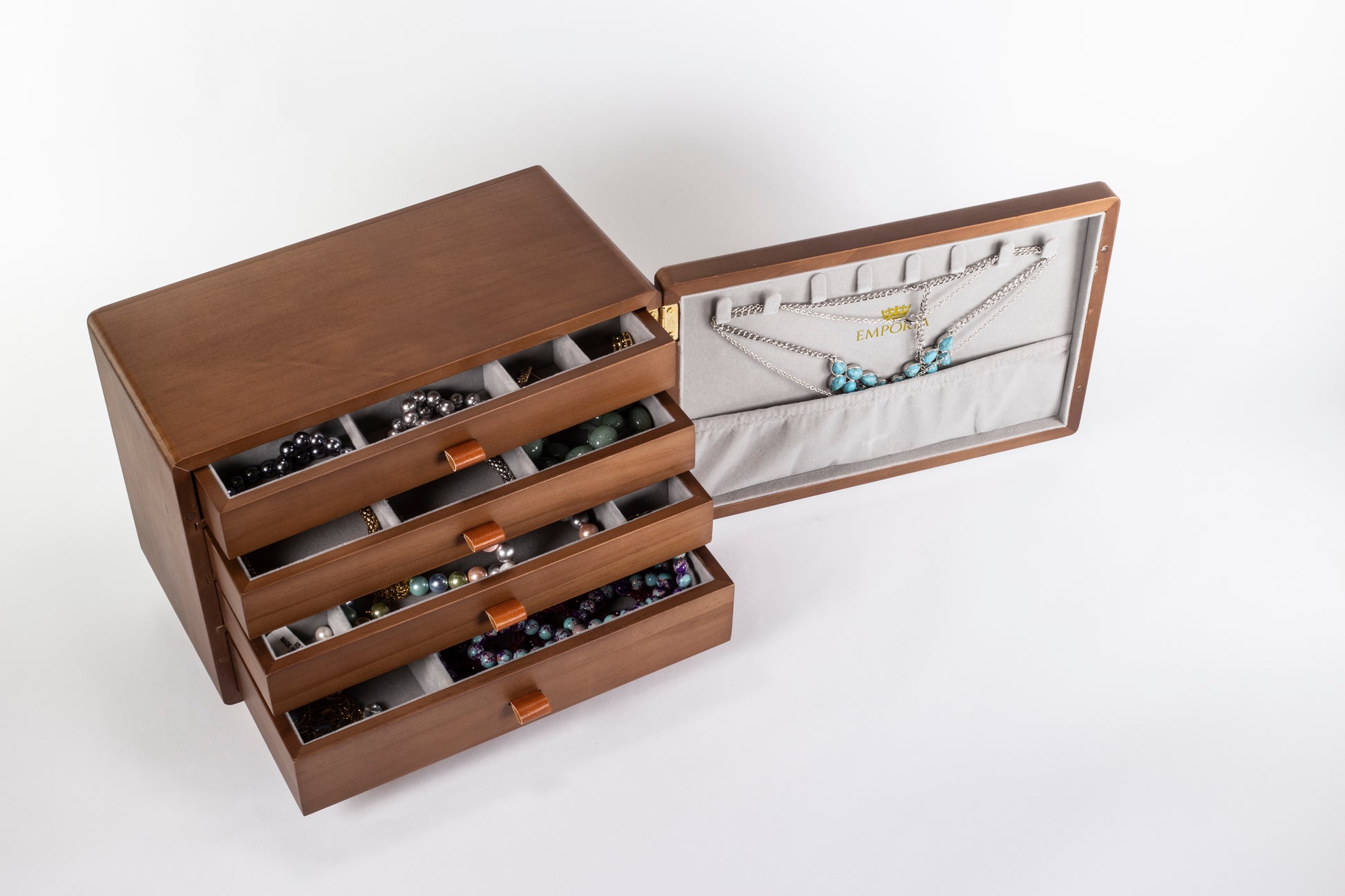 Mini komoda z organizerem na biżuterię Emporia z wieloma szufladami 8 