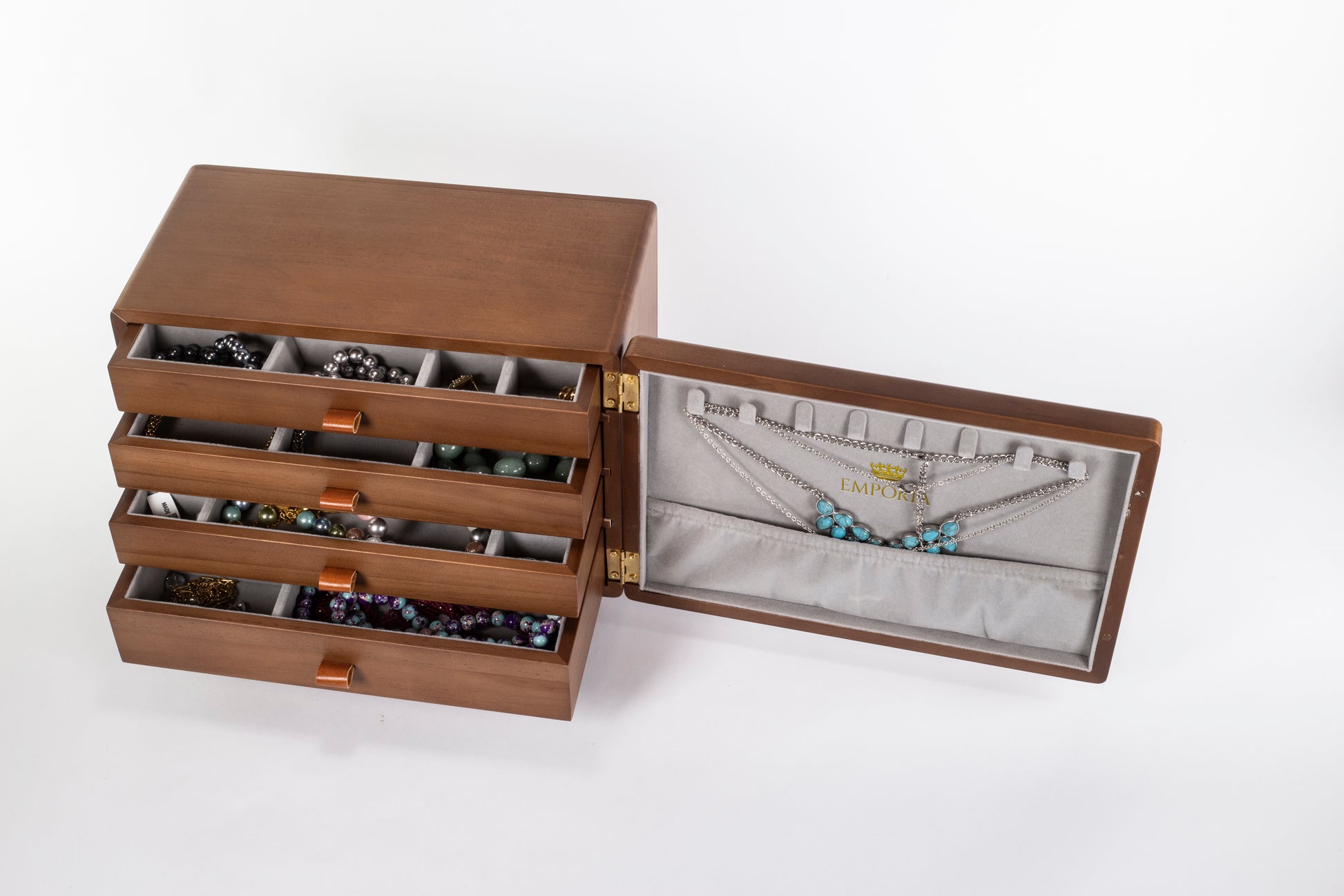 Mini komoda z organizerem na biżuterię Emporia z wieloma szufladami 10 