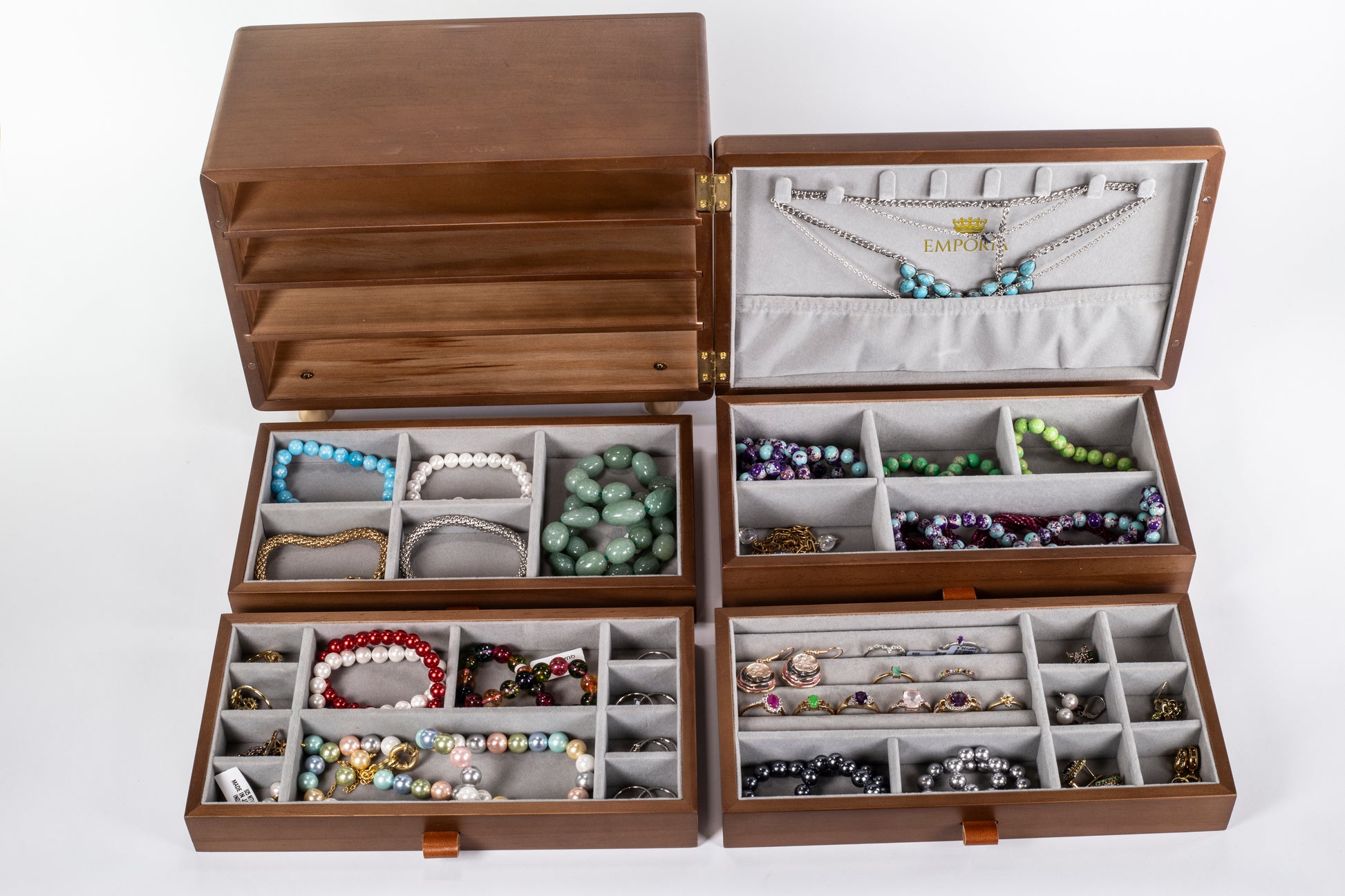 Mini komoda z organizerem na biżuterię Emporia z wieloma szufladami 11 