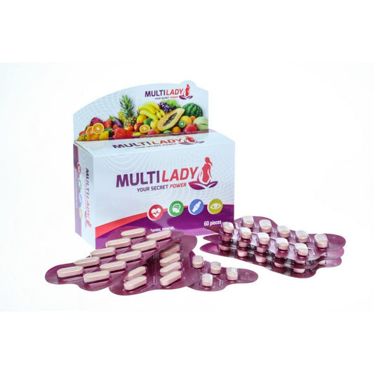 MultiLady- Multiwitaminy immunostymulacyjne dla Kobiet- 60 tabletek