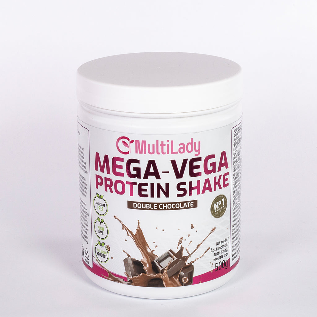 Multilady Mega Vega Protein Shake, double chocolate flavour, 500g 3 