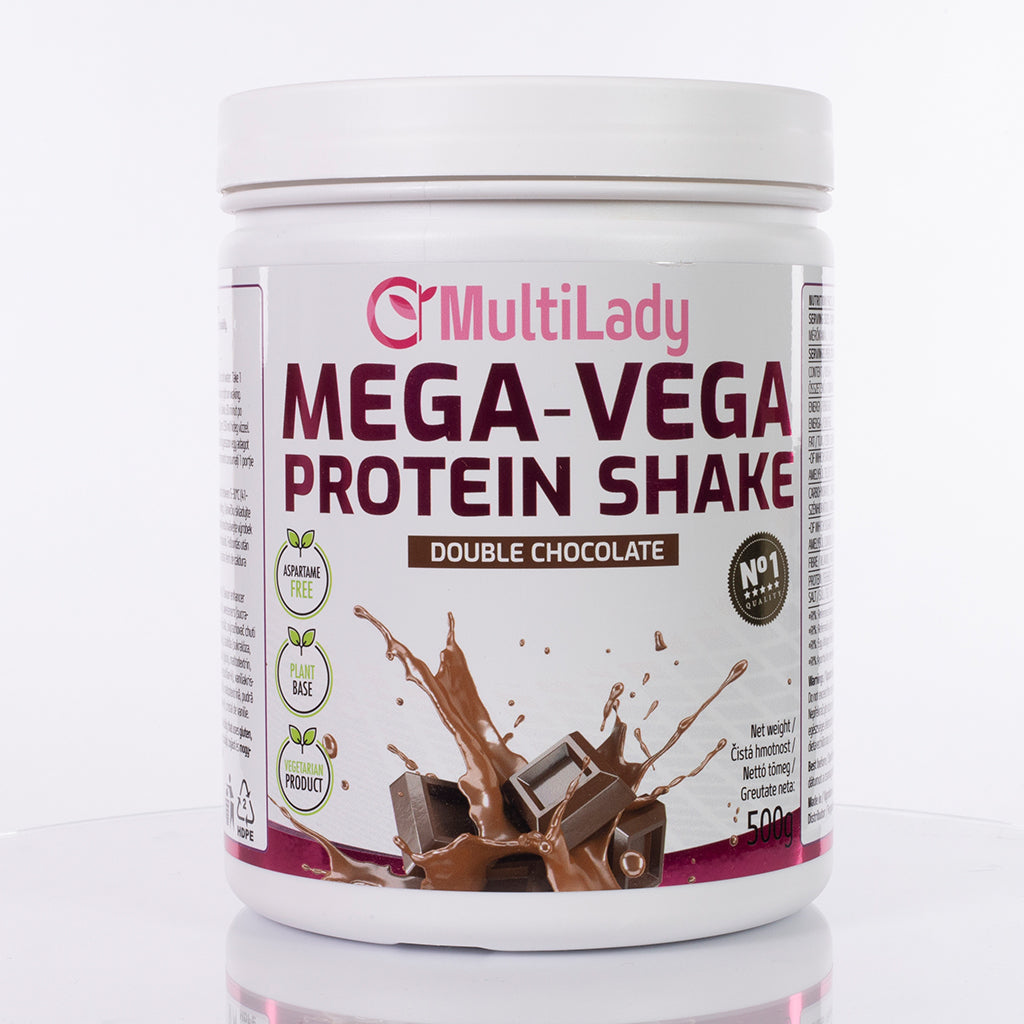 Multilady Mega Vega Protein Shake, double chocolate flavour, 500g 4 