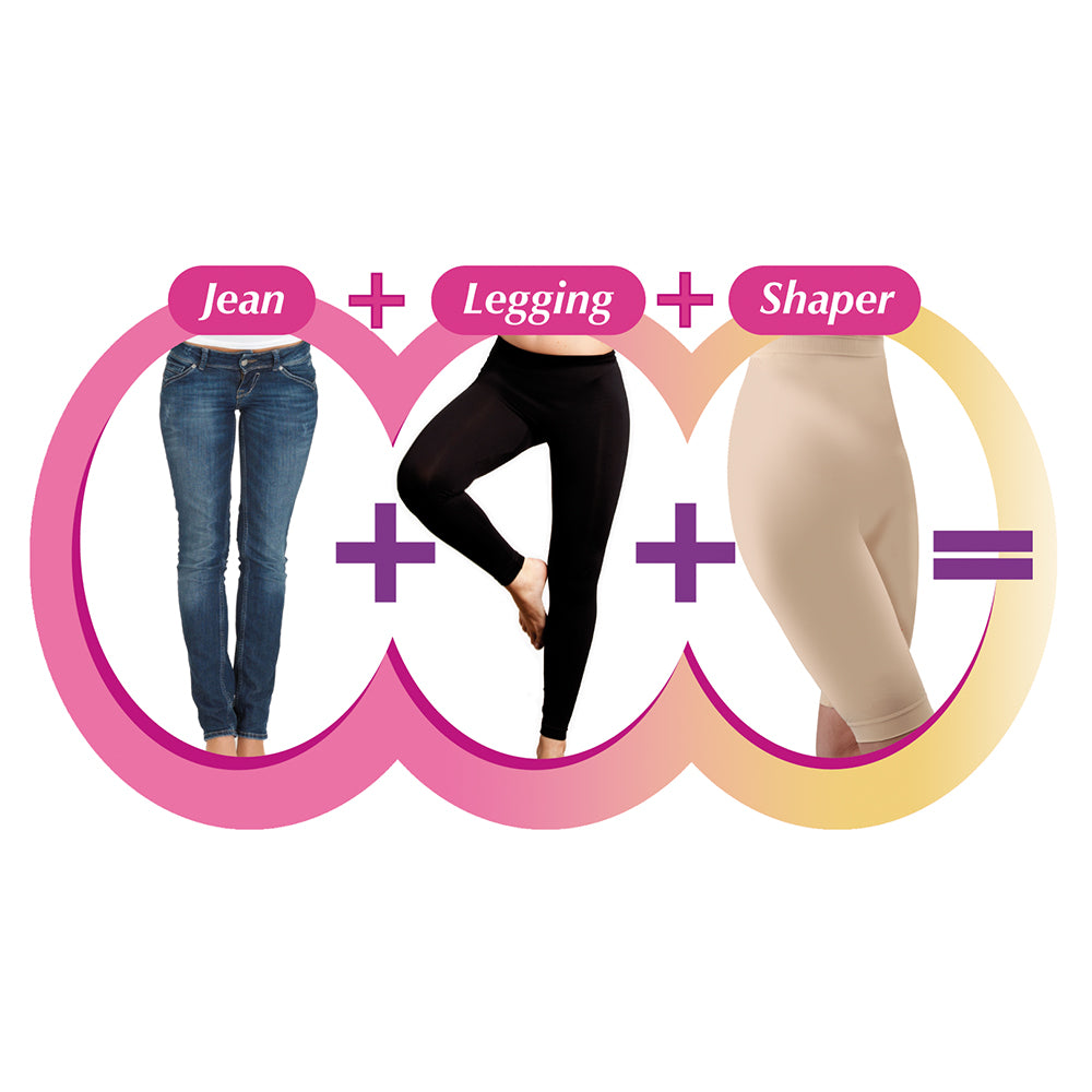 Letni zestaw do jeggingu Shapewear w 3 różnych kolorach: czerwonym, zielonym i brązowym