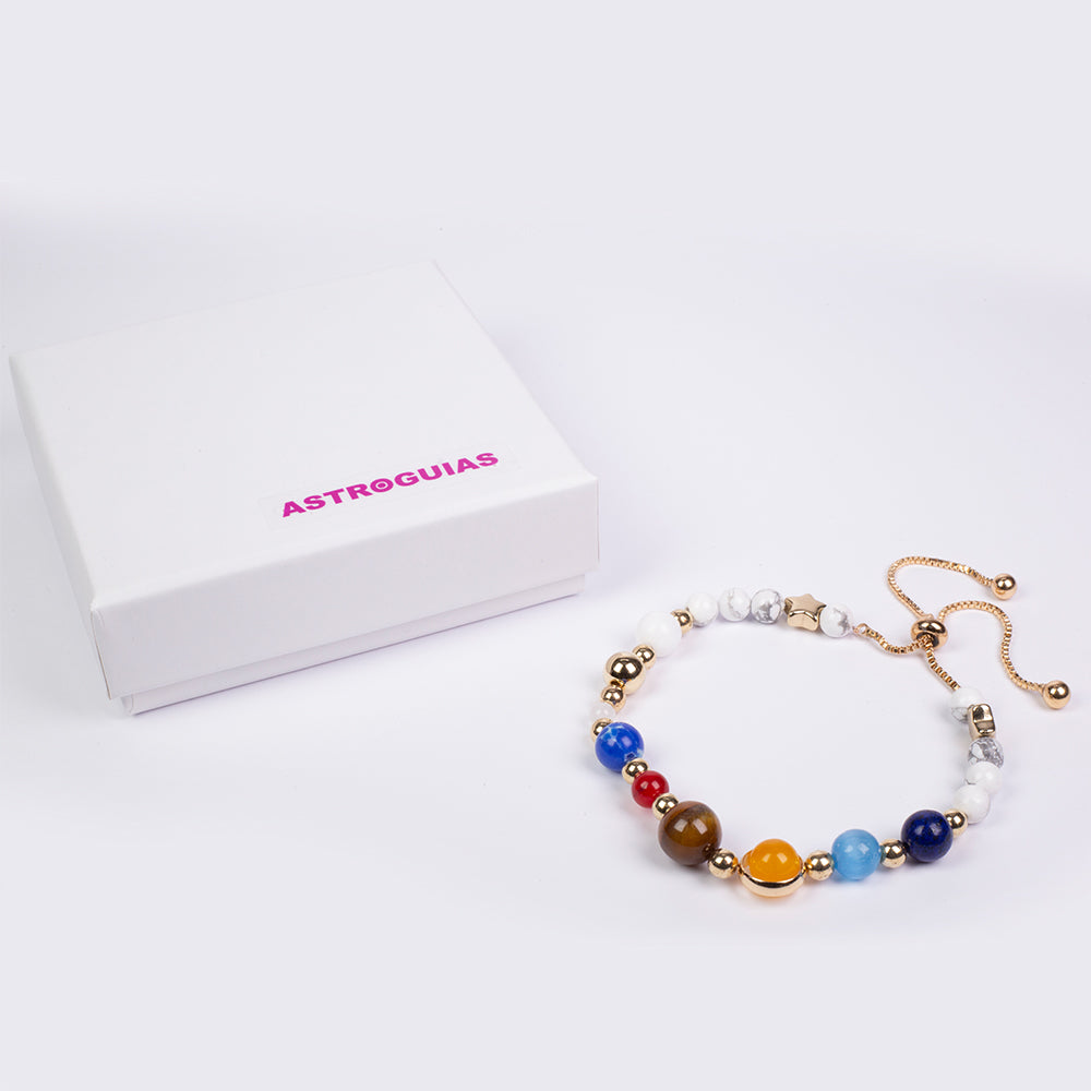 Bransoletka pozłacana z karneolem i tygrysim okiem