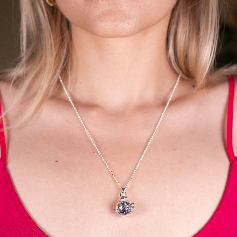 Naszyjnik pozłacany z ametystem i kwarcem 2 