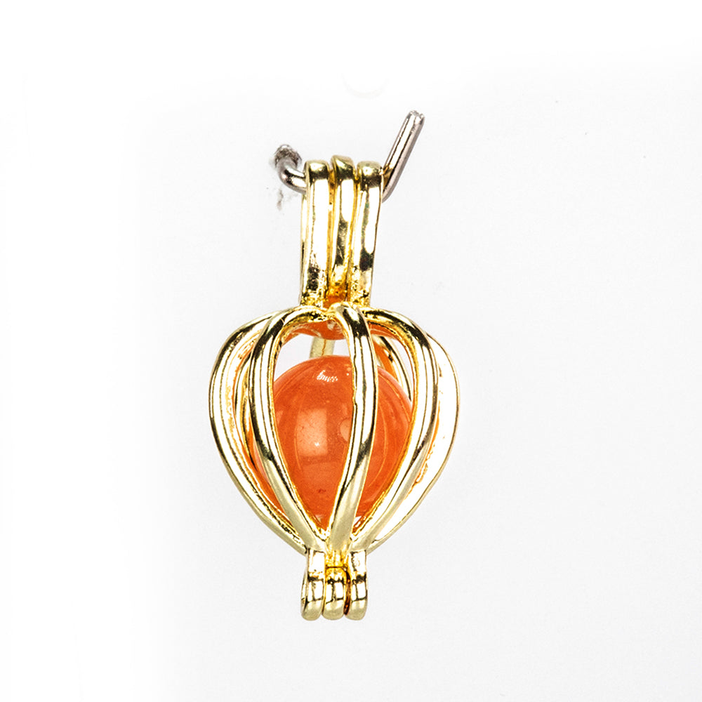 Zestaw pozłacane z czerwonym agatem i turkusem ( Naszyjnik+Zawieszka )