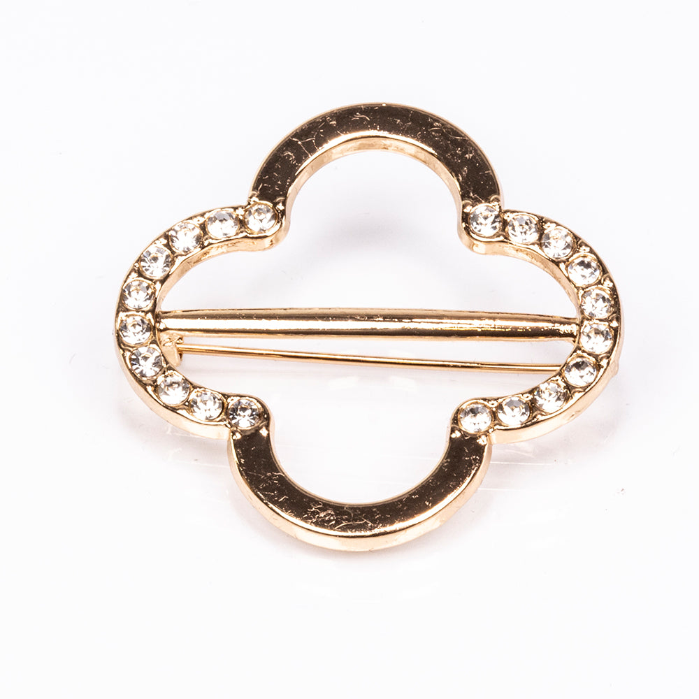 Zestaw pozłacane z białym kryształem emporia® ( Naszyjnik+Kolczyki+Bransoletka )