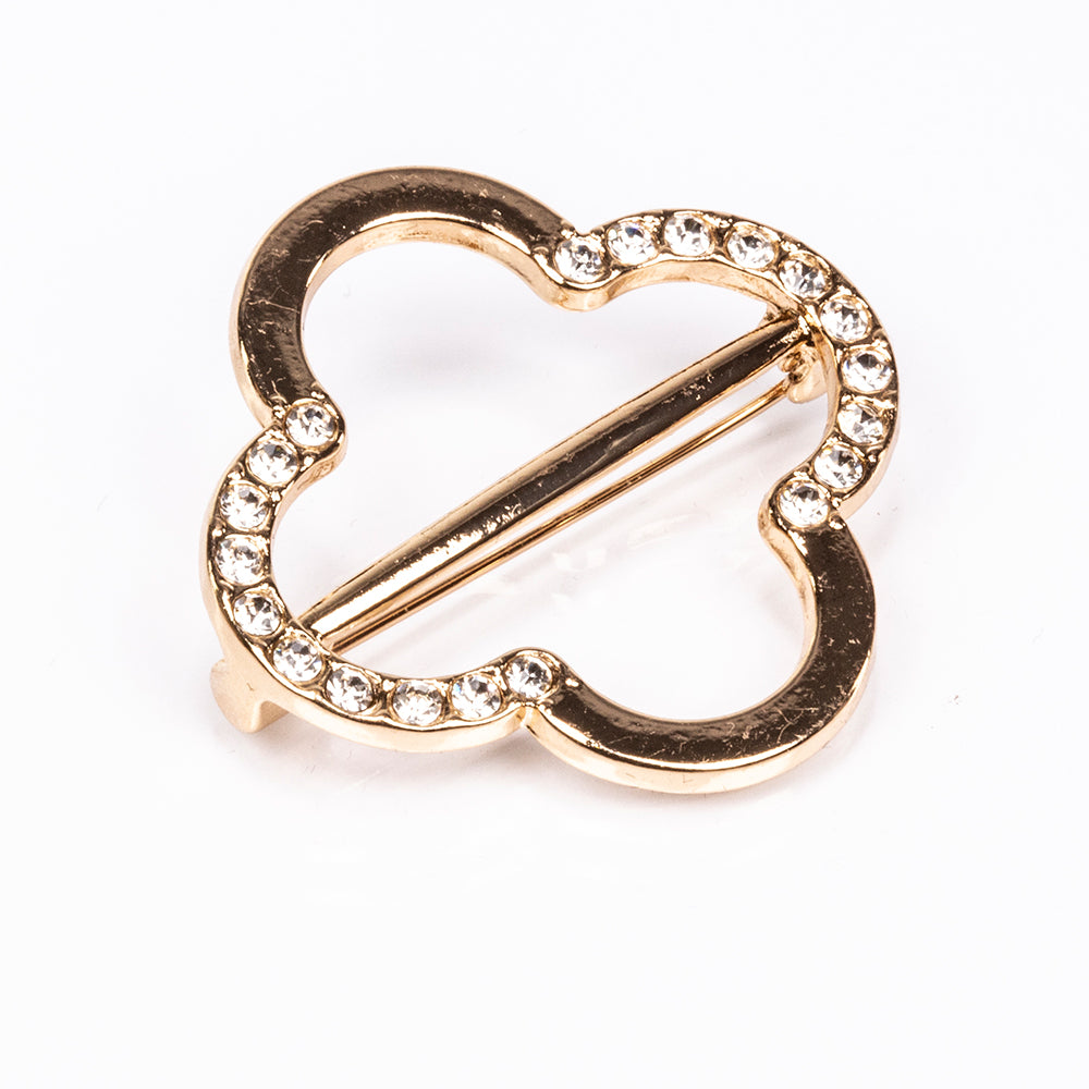 Zestaw pozłacane z białym kryształem emporia® ( Naszyjnik+Kolczyki+Bransoletka )