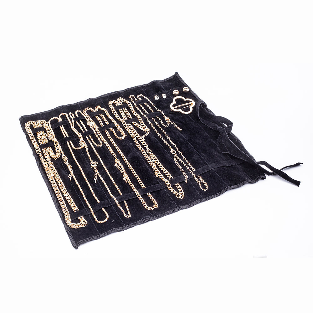 Zestaw pozłacane z białym kryształem emporia® ( Naszyjnik+Kolczyki+Bransoletka ) 1 