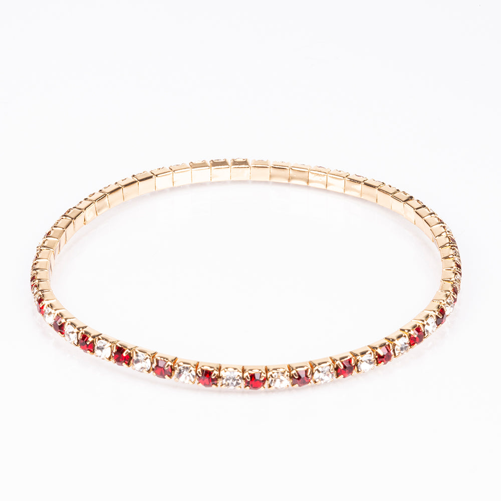 Zegarek pozłacany z czerwonym kryształem emporia® ( Bransoletka ) 8 