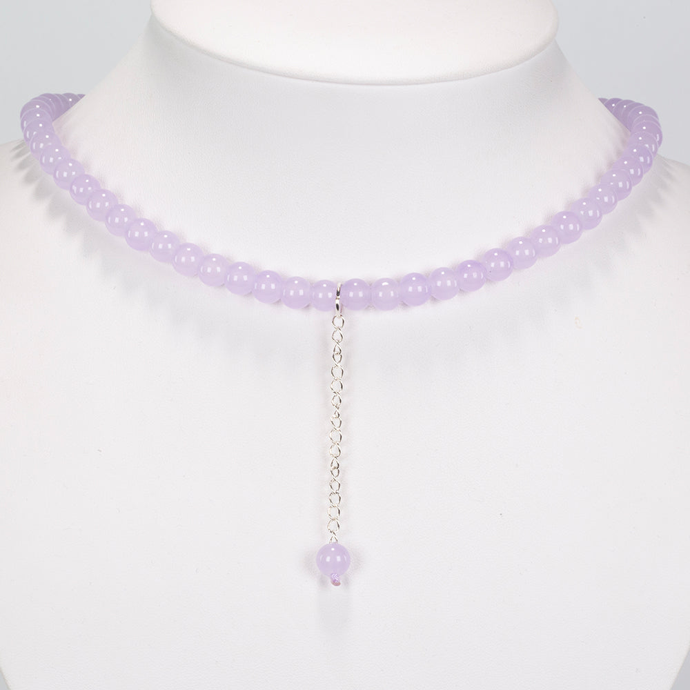 Naszyjnik ze srebra próby 925 z jadeitem 1 