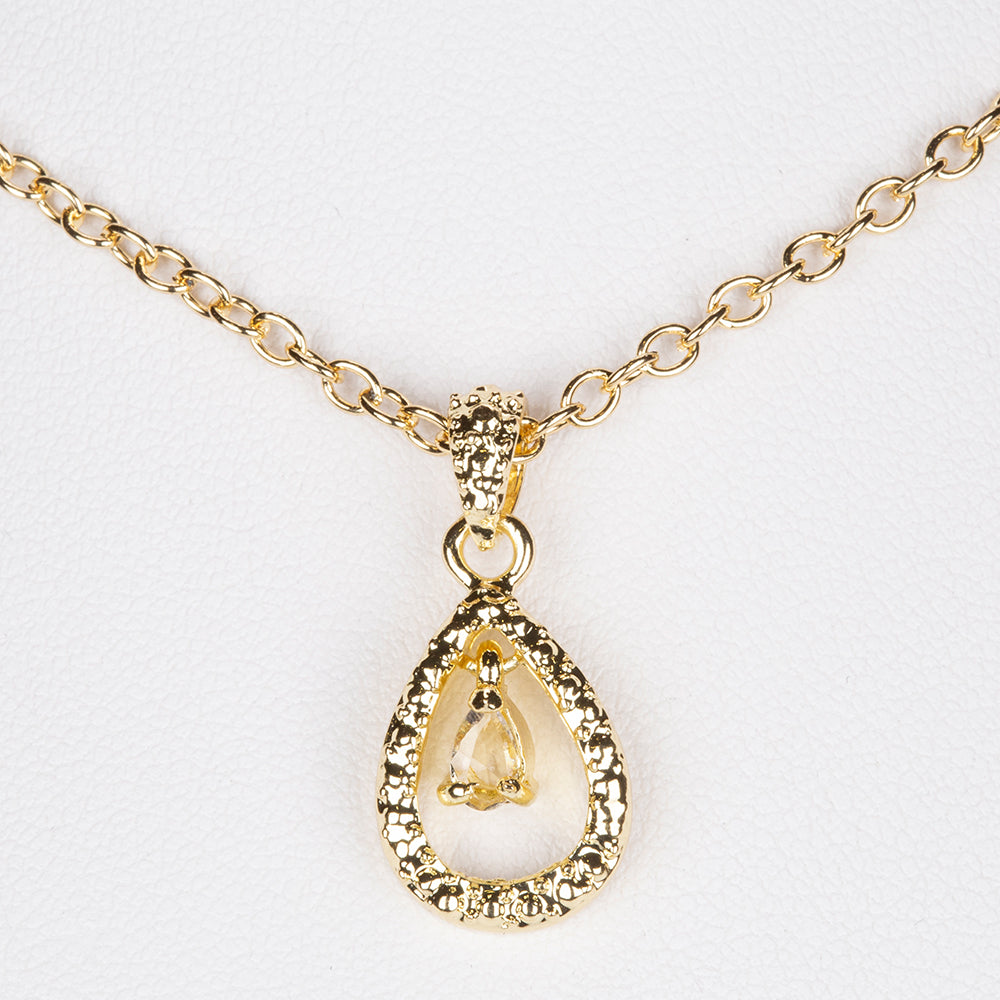 Zegarek pozłacany z rubinem i białym kryształem emporia® ( Naszyjnik+Kolczyki+Zawieszka ) 4 