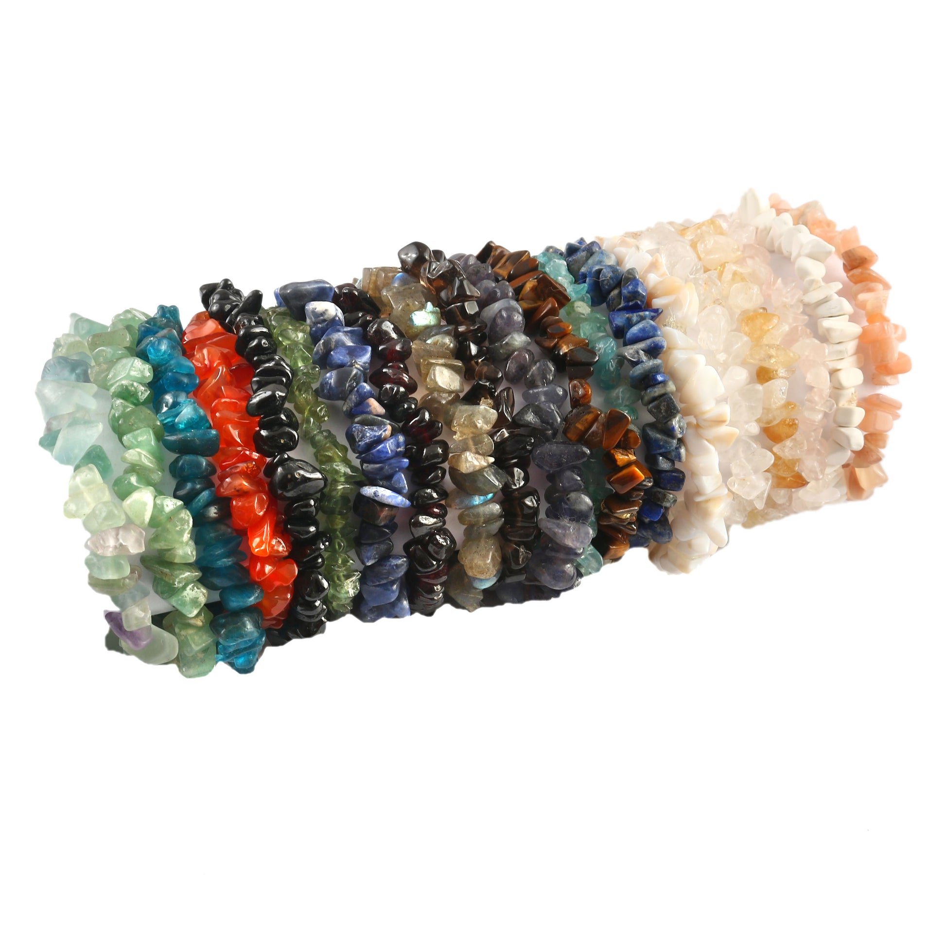 Zestaw bryłka z labradorytem i cytrynem 2 